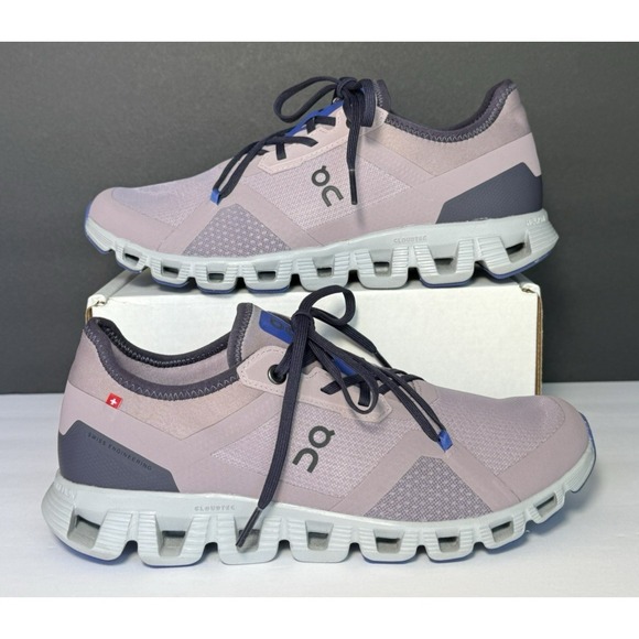 On Cloud X 3 AD Running Athletic Shoes Women's Size 9 Purple/Heron/Glacier EUC